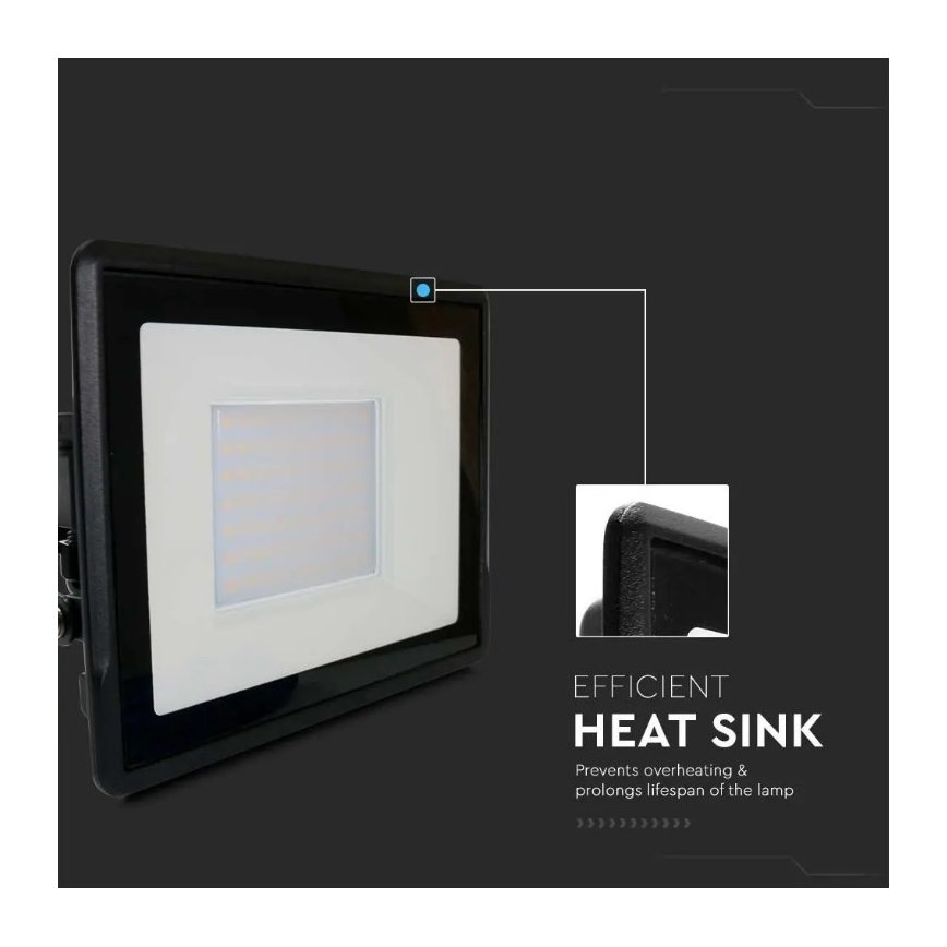LED projektør med direkte forbindelse SAMSUNG CHIP LED/50W/230V IP65 6500K