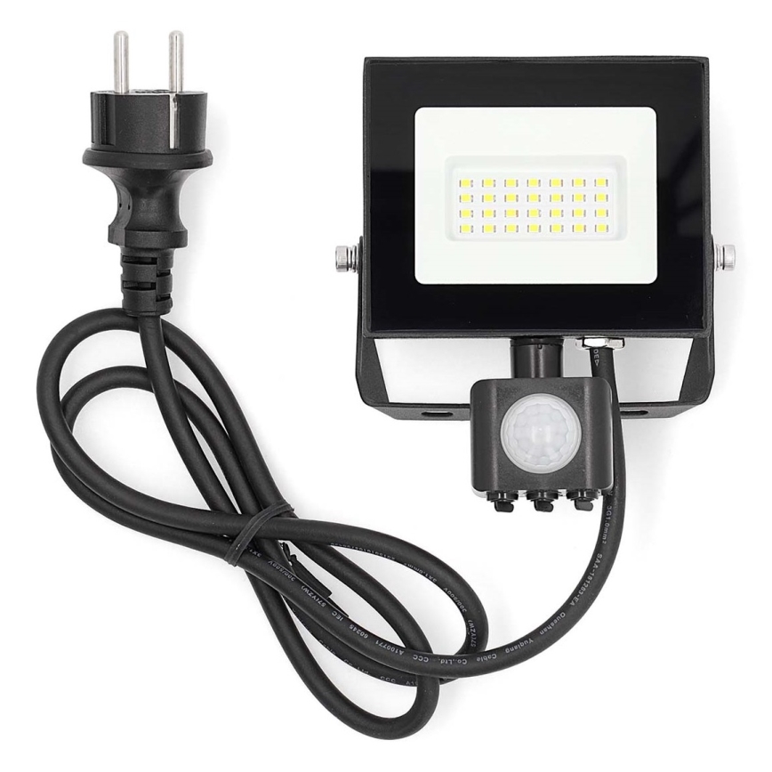 LED projektør med sensor LED/20W/230V 4000K IP44