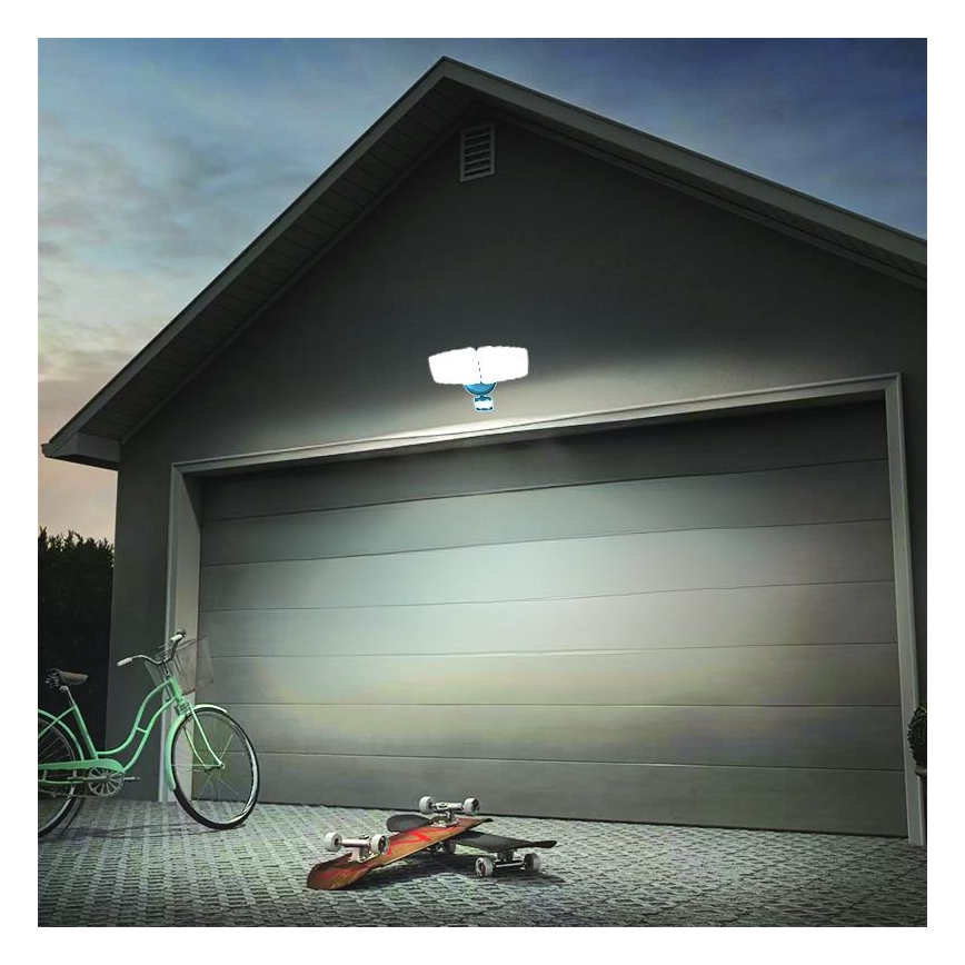LED projektør med sensor LED/24W/230V 3000/4000/6000K IP54 antracit