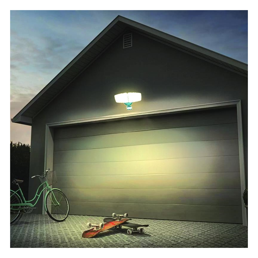 LED projektør med sensor LED/24W/230V 3000/4000/6000K IP54 antracit