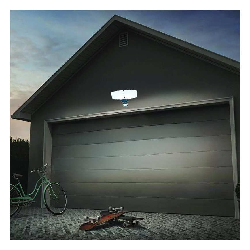 LED projektør med sensor LED/24W/230V 3000/4000/6000K IP54 antracit