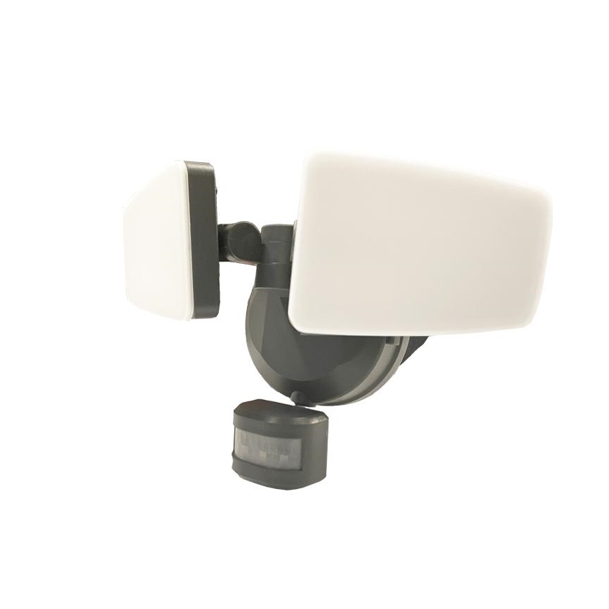 LED projektør med sensor LED/24W/230V 3000/4000/6000K IP54 antracit