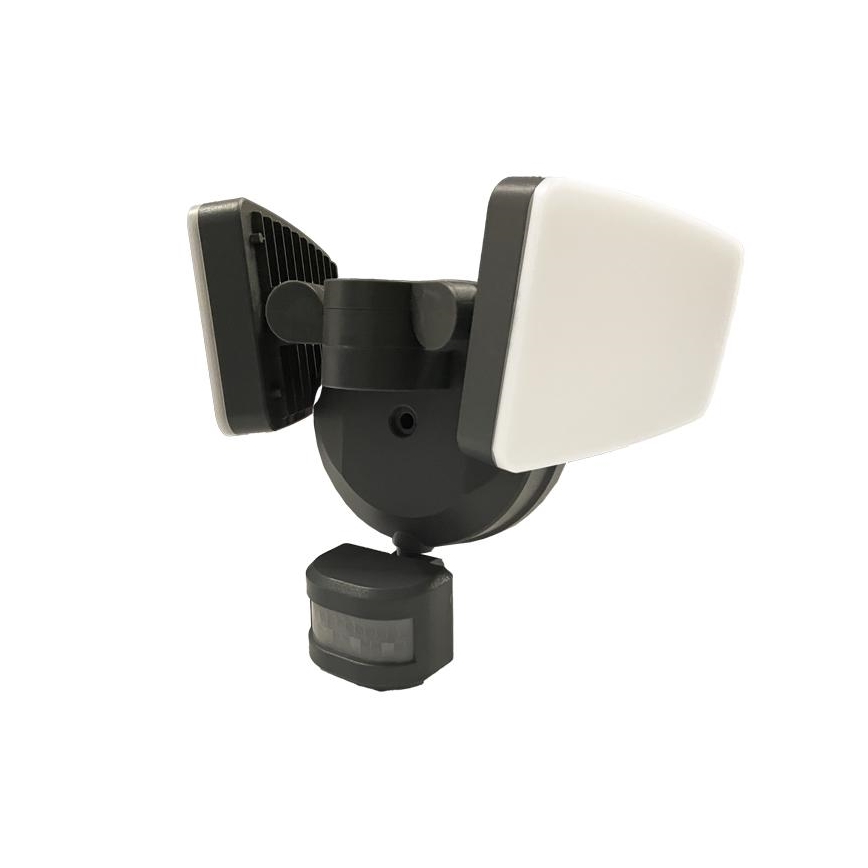 LED projektør med sensor LED/24W/230V 3000/4000/6000K IP54 antracit
