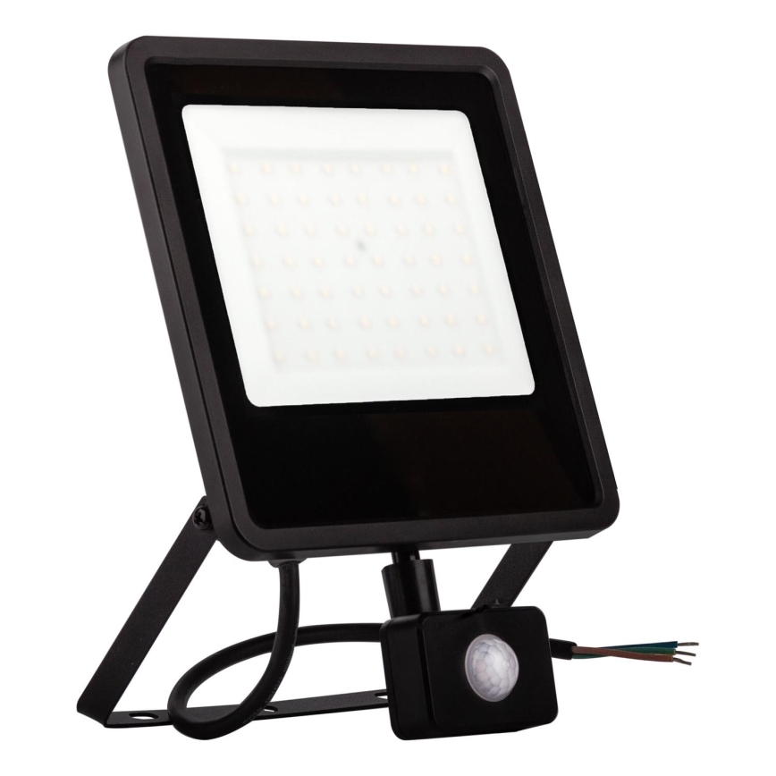 LED projektør med sensor LED/30W/230V 4000K IP65 sort
