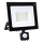 LED projektør med sensor LED/50W/230V 6500K IP44 sort