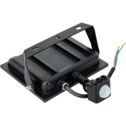 LED projektør med sensor LED/50W/230V 6500K IP44 sort