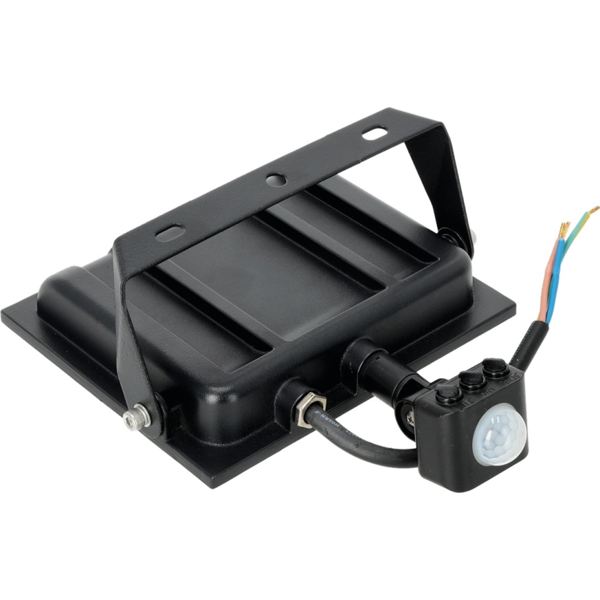 LED projektør med sensor LED/50W/230V 6500K IP44 sort