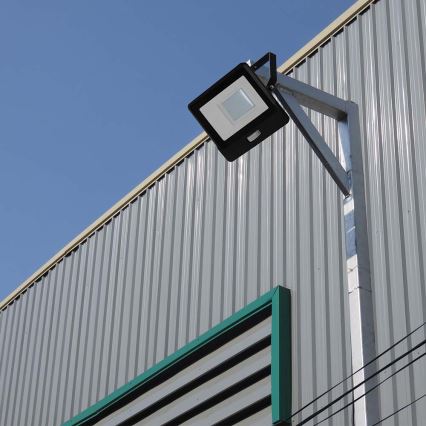 LED projektør med sensor LED/50W/230V 6500K IP65 sort