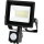LED projektør med sensor MHC LED/20W/230V IP44 6500K sort