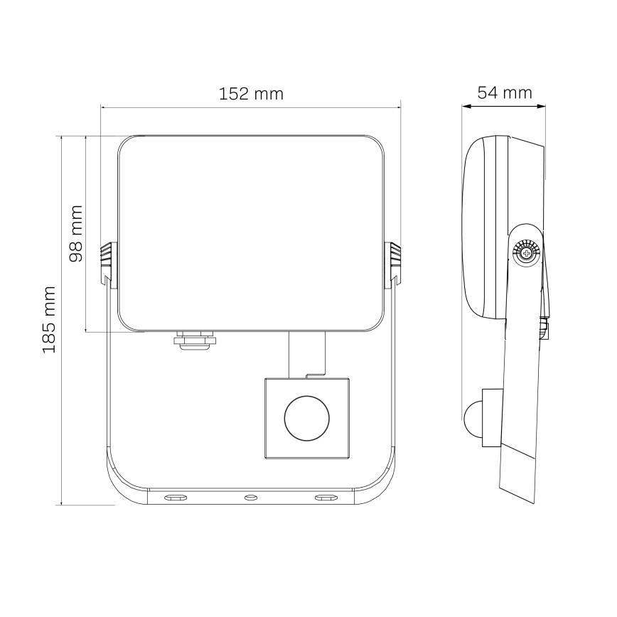 LED projektør med sensor MILKY LED/30W/230V 4000K IP65