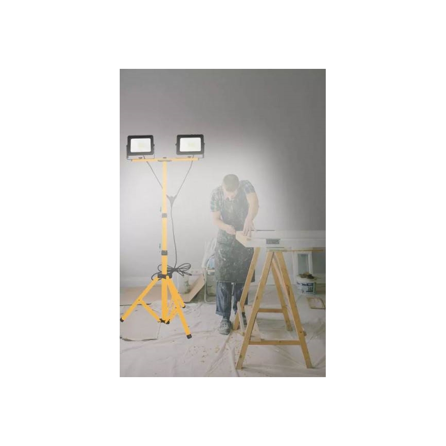 LED projektør med stativ 2xLED/30W/230V IP65