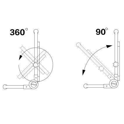 LED projektør med stativ LED/50W/230V 5000K IP65 orange