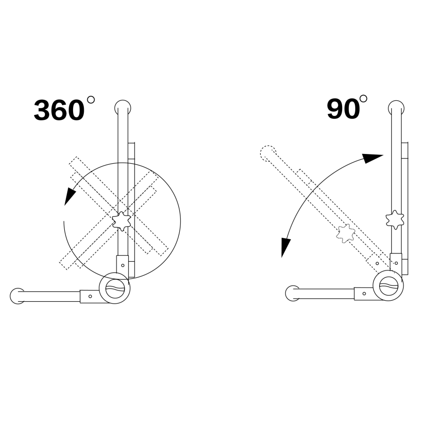 LED projektør med stativ LED/50W/230V 5000K IP65 orange