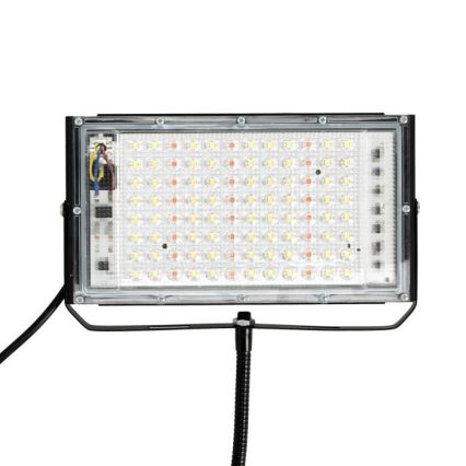 LED projektør med stativ til plantevækst FIRON LED/45W/230V IP54 sort