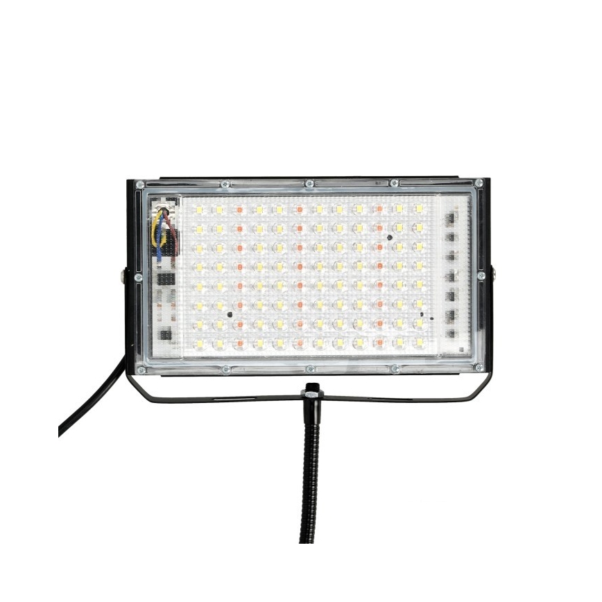 LED projektør med stativ til plantevækst FIRON LED/45W/230V IP54 sort