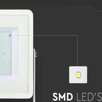 LED projektør SAMSUNG CHIP LED/100W/230V 4000K IP65 hvid