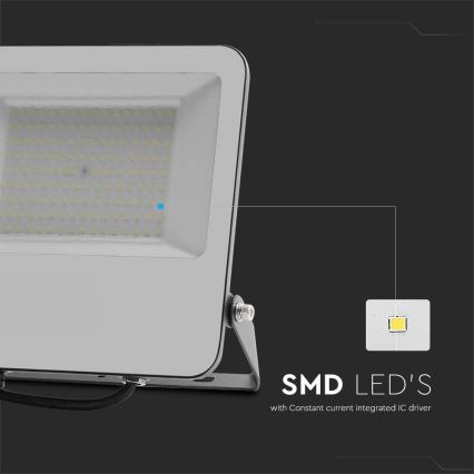 LED projektør SAMSUNG CHIP LED/100W/230V 4000K IP65 sort