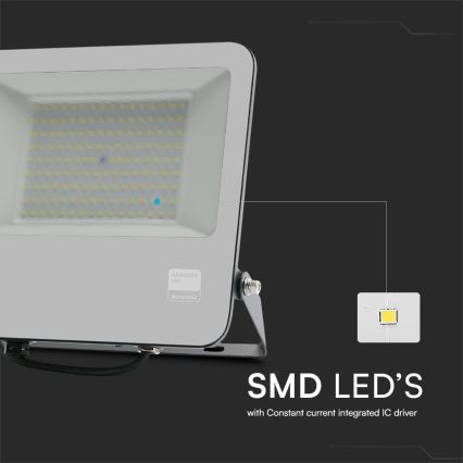 LED projektør SAMSUNG CHIP LED/100W/230V 6400K IP65 sort