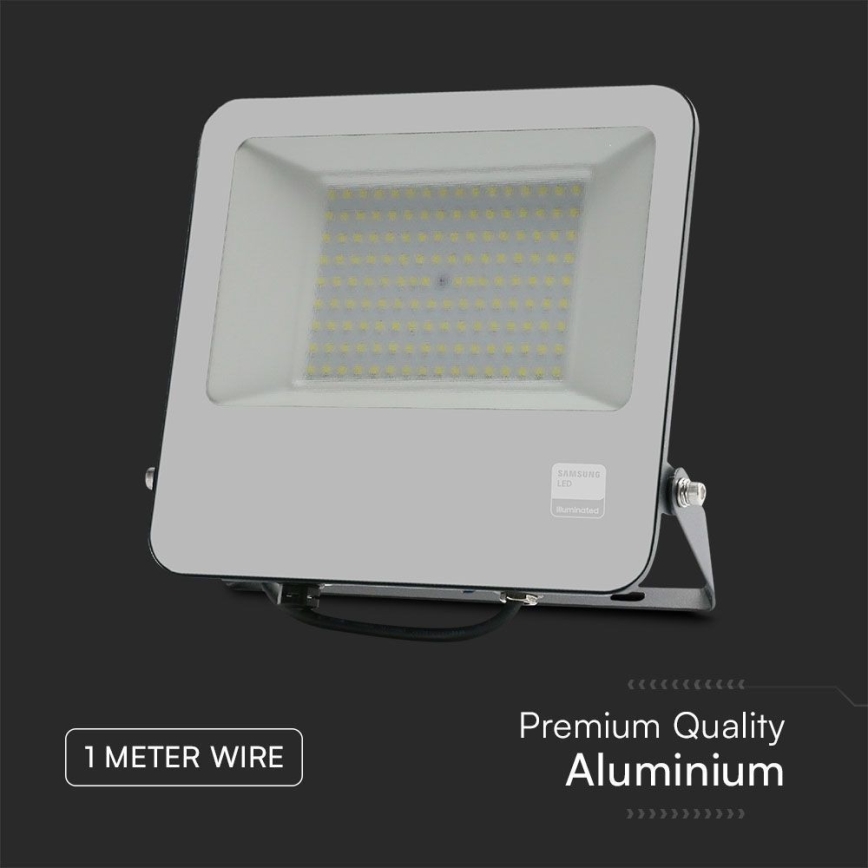 LED projektør SAMSUNG CHIP LED/100W/230V 6400K IP65 sort