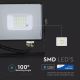 LED projektør SAMSUNG CHIP LED/10W/230V IP65 3000K sort
