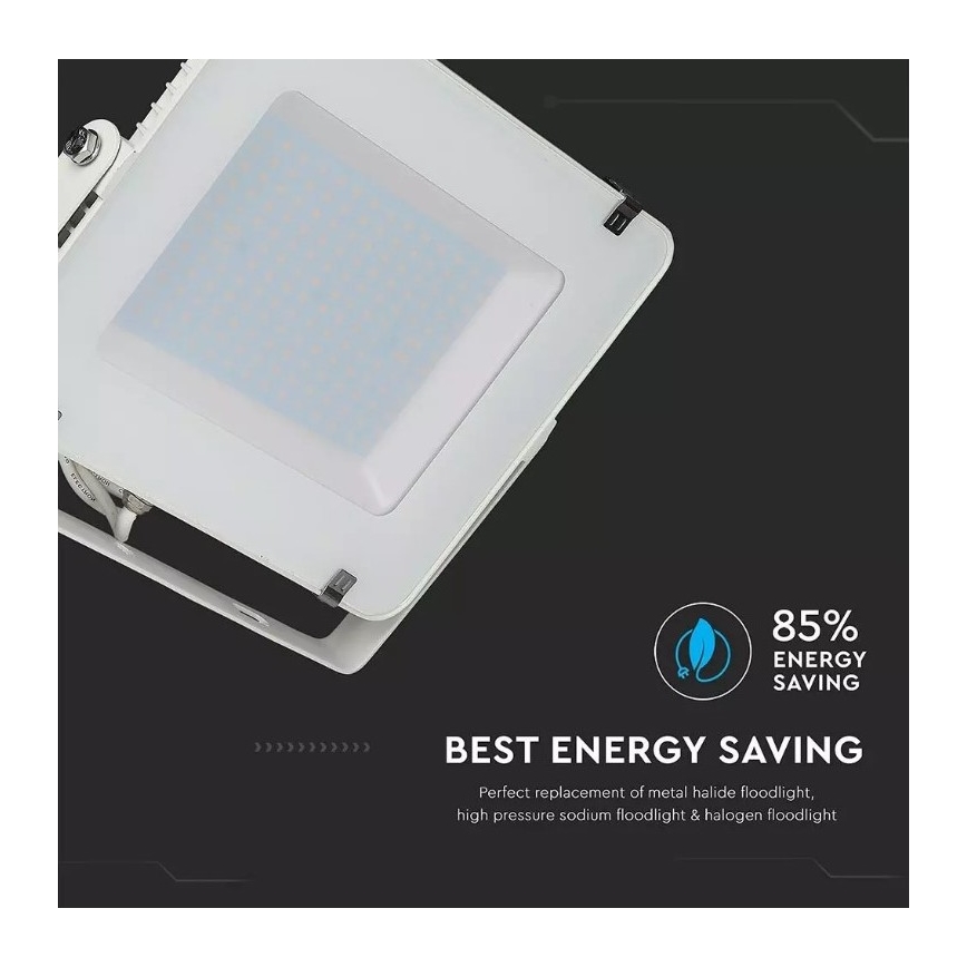LED projektør SAMSUNG CHIP LED/150W/230V 3000K IP65 hvid