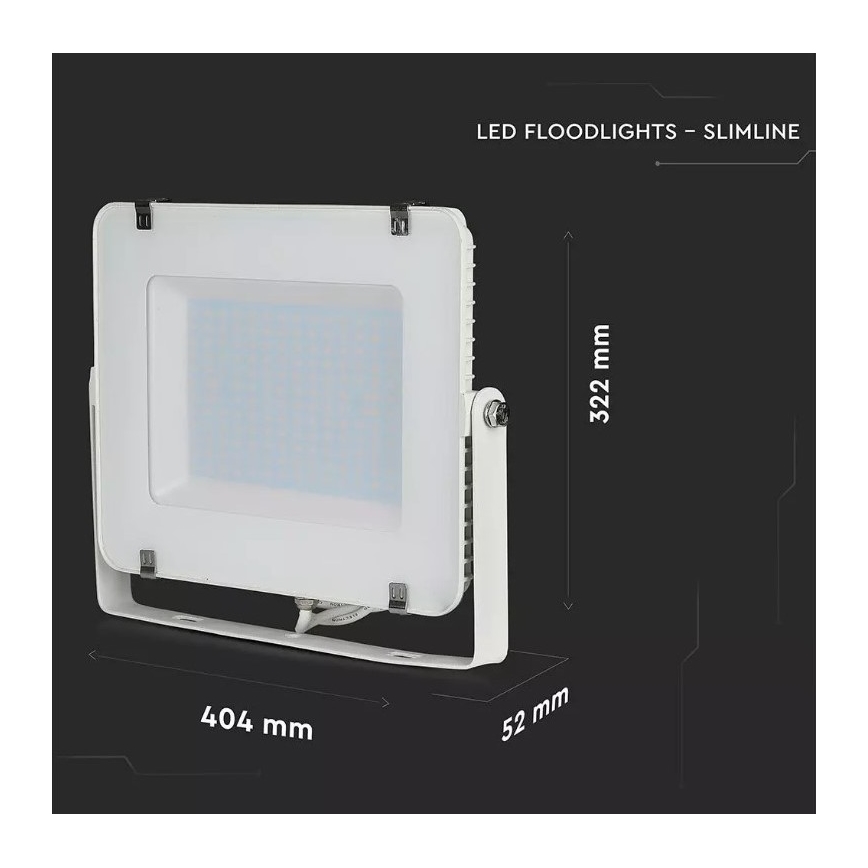 LED projektør SAMSUNG CHIP LED/150W/230V 3000K IP65 hvid