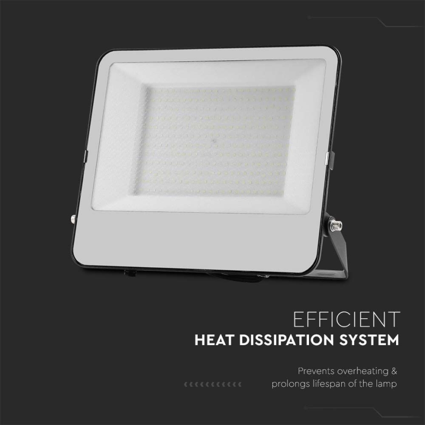 LED projektør SAMSUNG CHIP LED/200W/230V 4000K IP65 sort