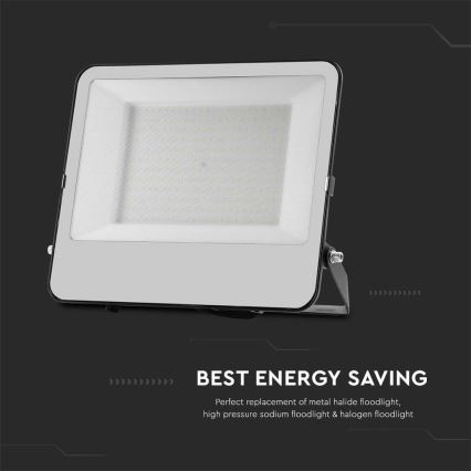 LED projektør SAMSUNG CHIP LED/200W/230V 4000K IP65 sort