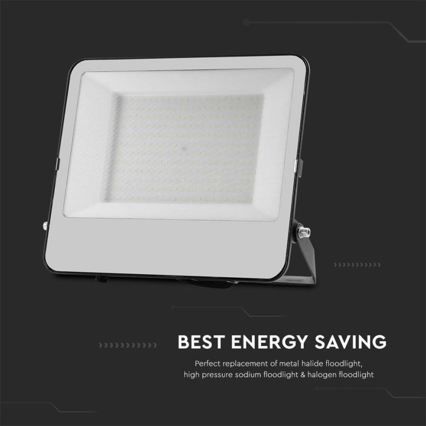 LED projektør SAMSUNG CHIP LED/200W/230V 4000K IP65 sort