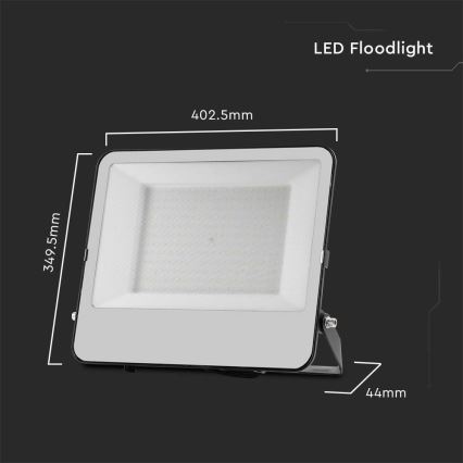 LED projektør SAMSUNG CHIP LED/200W/230V 4000K IP65 sort