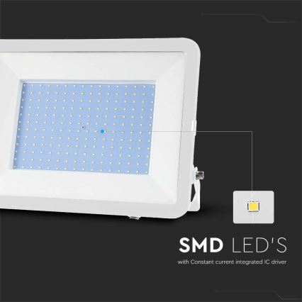LED projektør SAMSUNG CHIP LED/300W/230V 6500K IP65 hvid