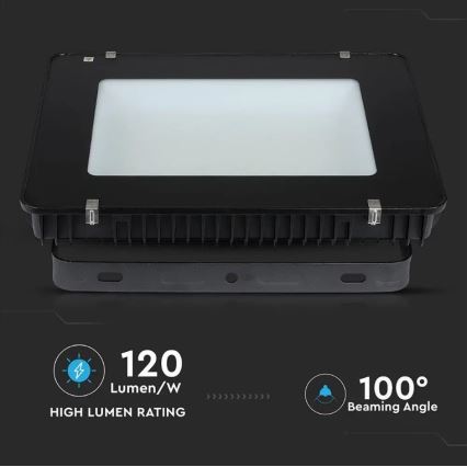 LED projektør SAMSUNG CHIP LED/500W/230V IP65 6400K sort