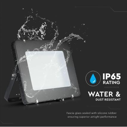 LED projektør SAMSUNG CHIP LED/500W/230V IP65 6400K sort