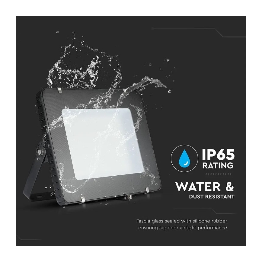 LED projektør SAMSUNG CHIP LED/500W/230V IP65 6400K sort