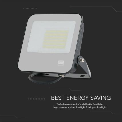 LED projektør SAMSUNG CHIP LED/50W/230V 6500K IP65 sort