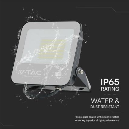 LED projektør SAMSUNG CHIP LED/50W/230V 6500K IP65 sort