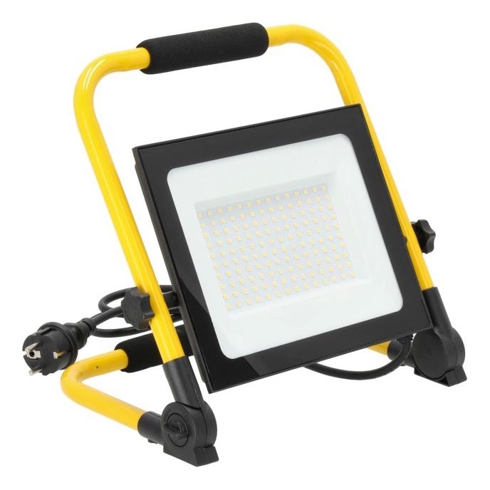 LED projektør TIGRA LED/100W/4000K IP54 sort/gul