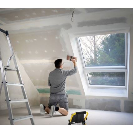 LED projektør TIGRA LED/100W/4000K IP54 sort/gul