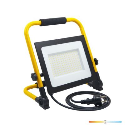 LED projektør TIGRA LED/100W/4000K IP54 sort/gul