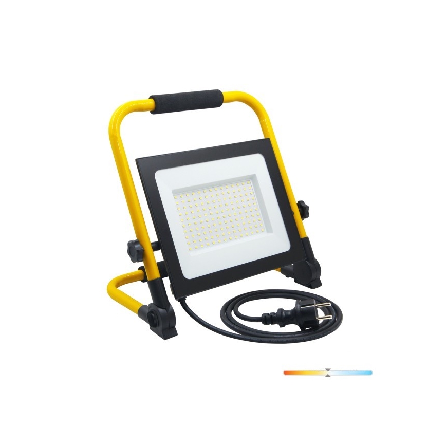 LED projektør TIGRA LED/100W/4000K IP54 sort/gul
