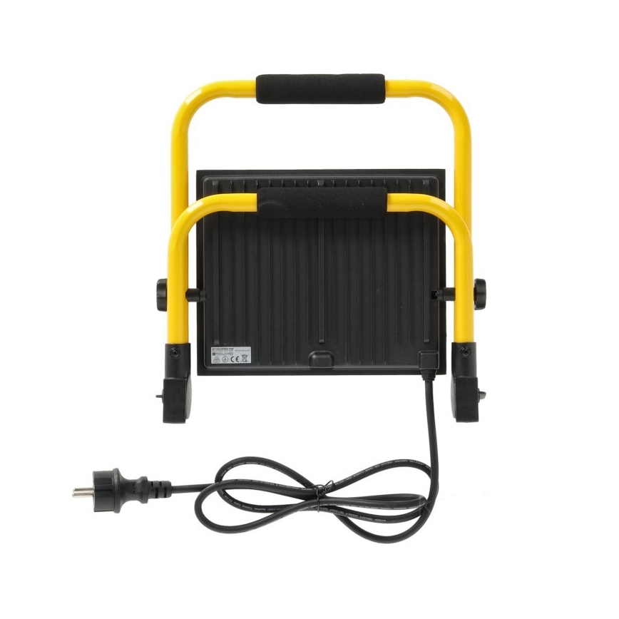 LED projektør TIGRA LED/100W/4000K IP54 sort/gul