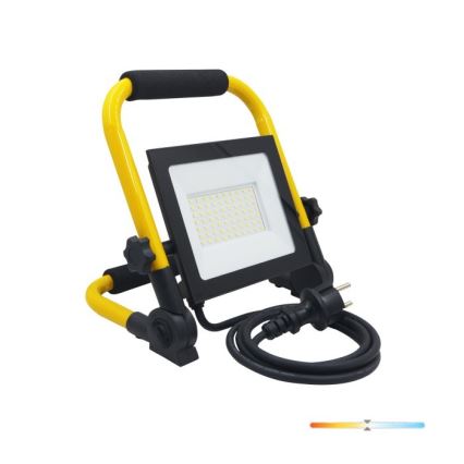 LED projektør TIGRA LED/50W/4000K IP54 sort/gul