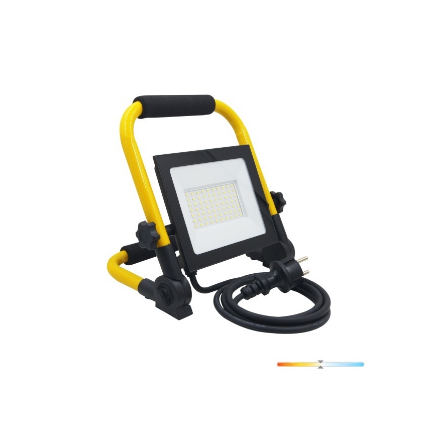LED projektør TIGRA LED/50W/4000K IP54 sort/gul