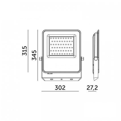 LED-projektør ULSAN LED/200W/230V 4000K IP65