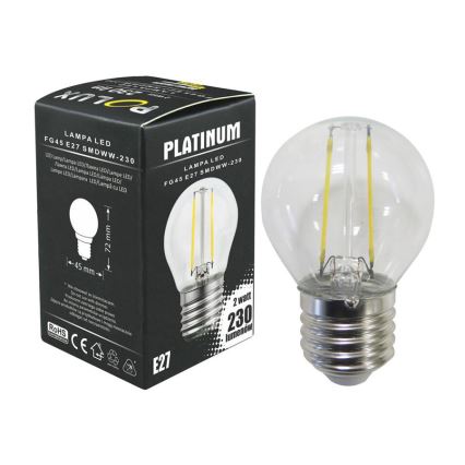 LED pære 1xE27/2,5W/230V 3000K