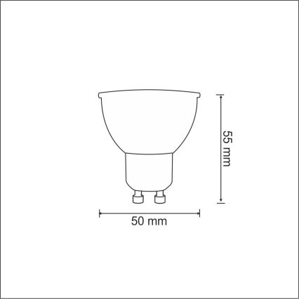 LED pære 1xGU10/3,5W/230V 3000K