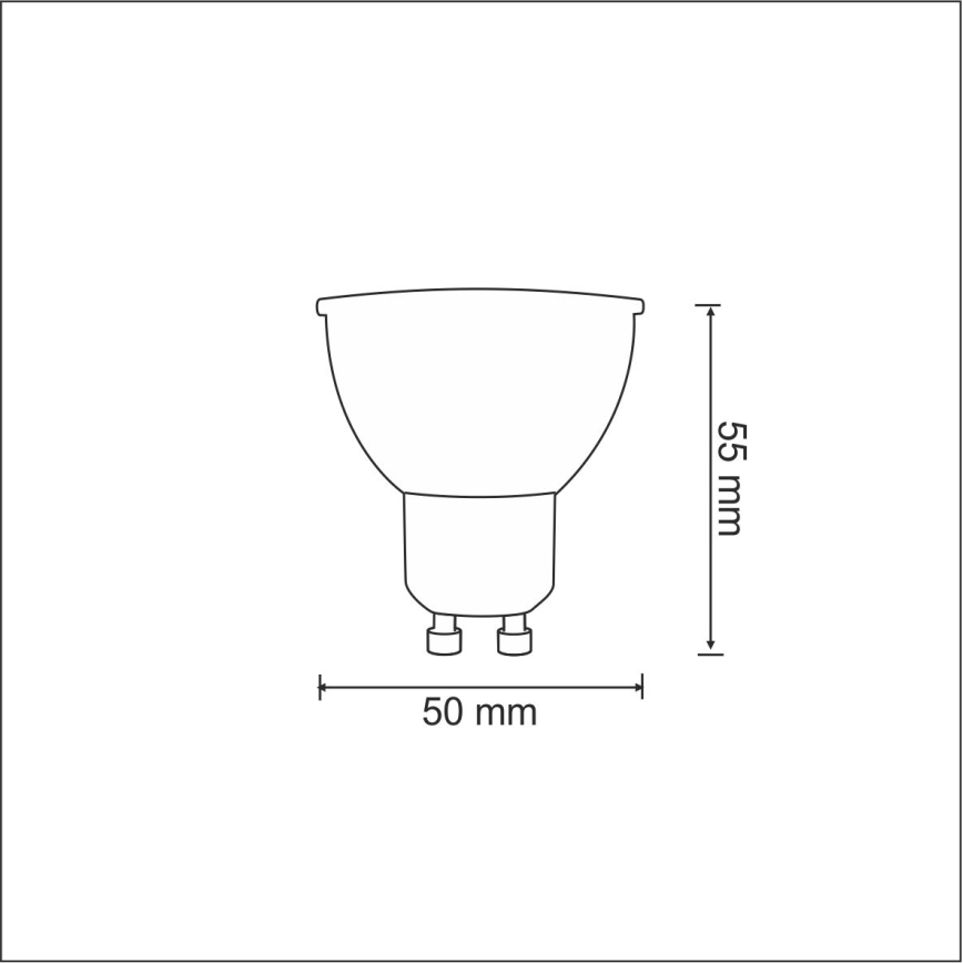 LED pære 1xGU10/3,5W/230V 3000K