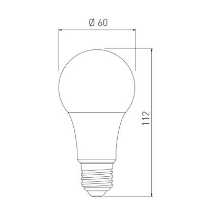 LED-pære A60 E27/10W/230V 3000/4000/6400K