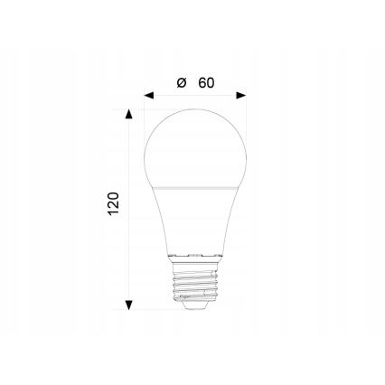 LED-pære A60 E27/12W/230V 3000K