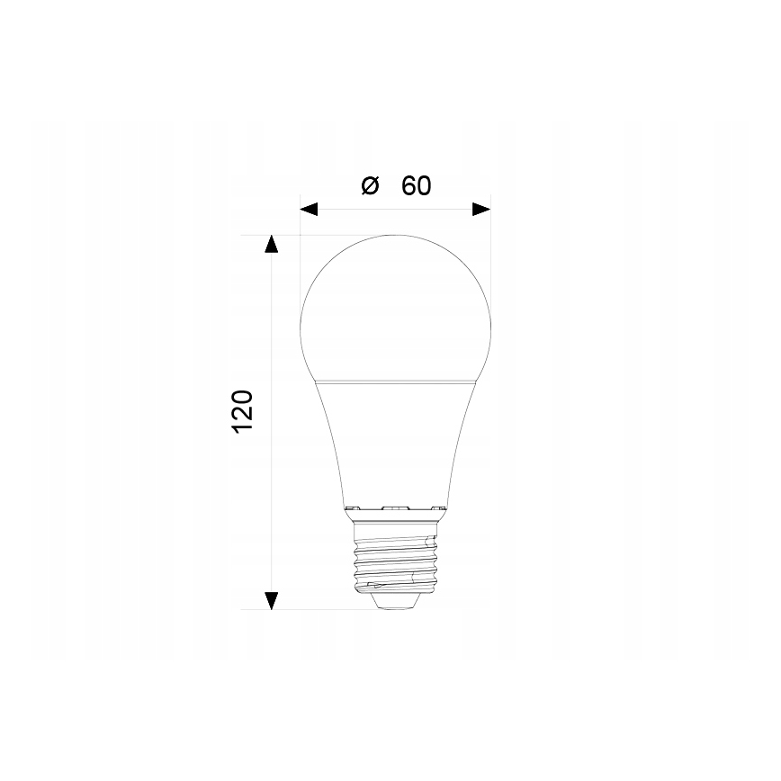LED-pære A60 E27/12W/230V 3000K